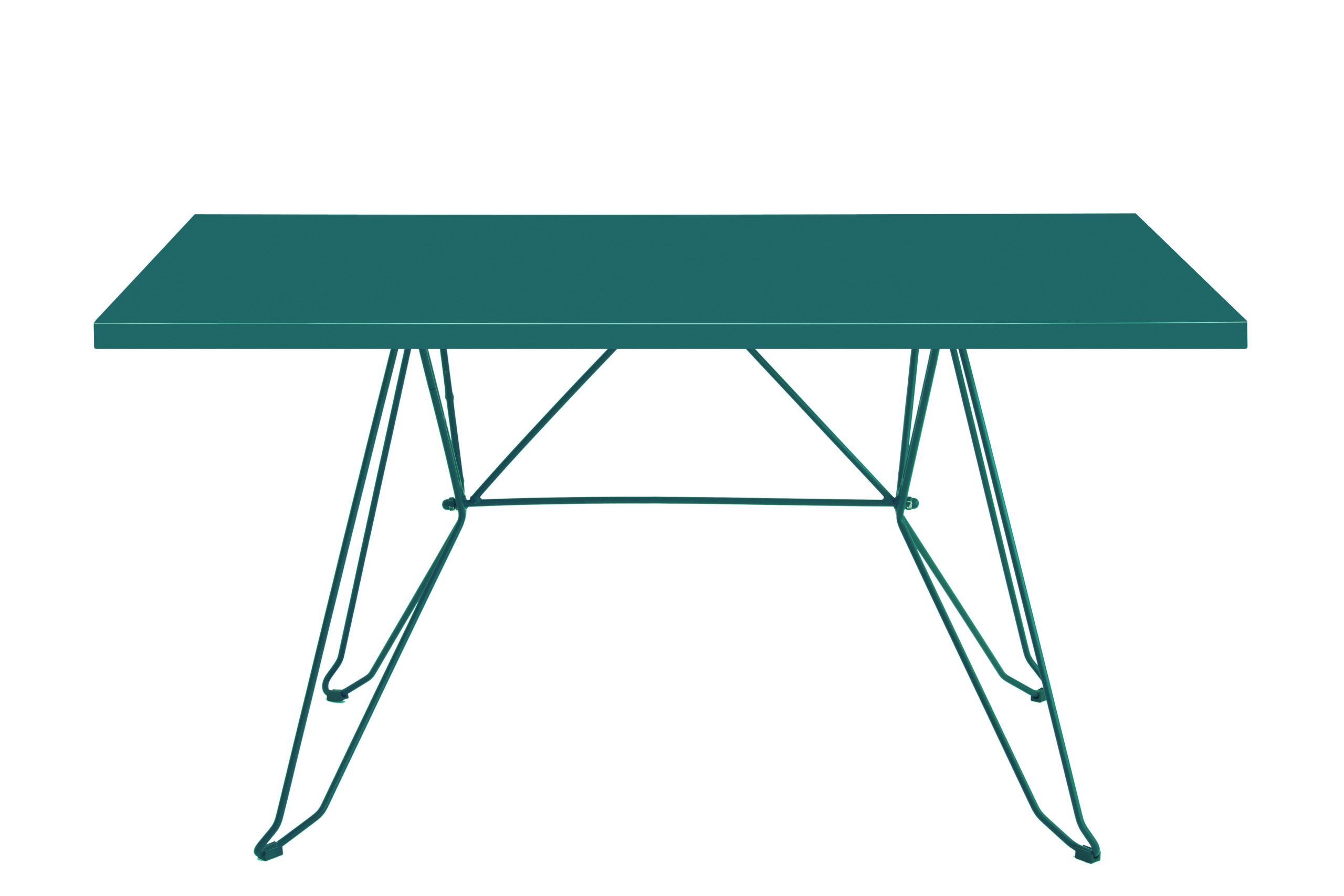CADAQUÉS - Table 4 places en acier émeraude
