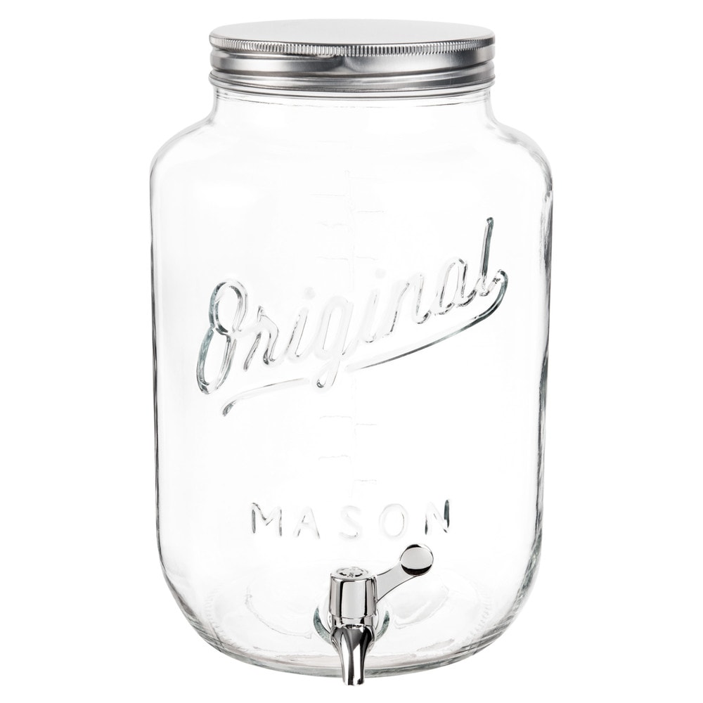 Distributeur de boisson vintage en verre
