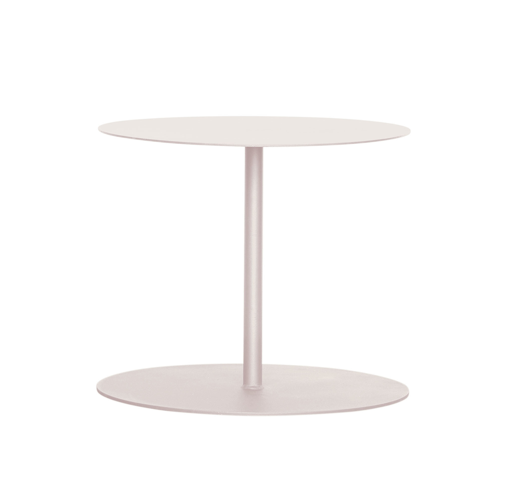 EIVISA - Table d'appoint en acier beige D60