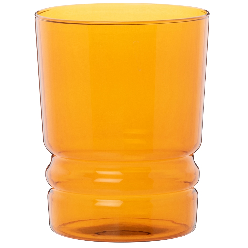 Gobelet en verre teinté orange