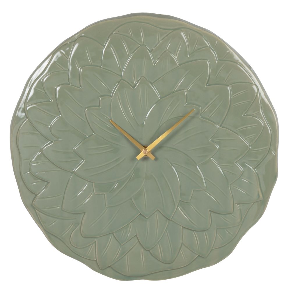 Horloge en céramique verte D37