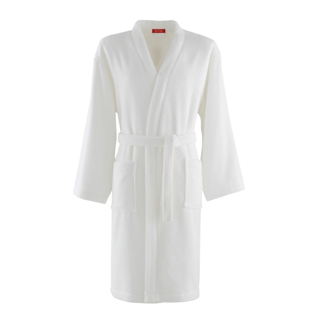 Kimono de bain en coton blanc XL