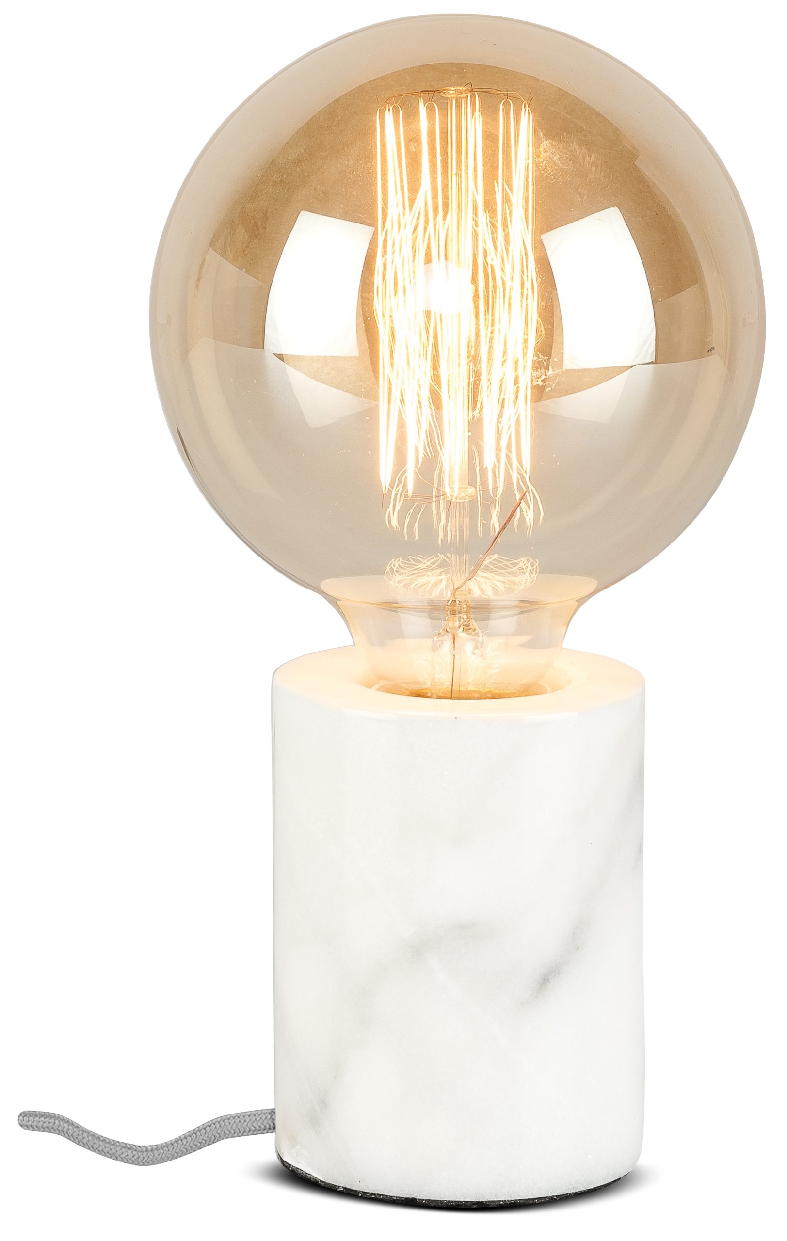 Lampe de table en marbre blanc H10cm