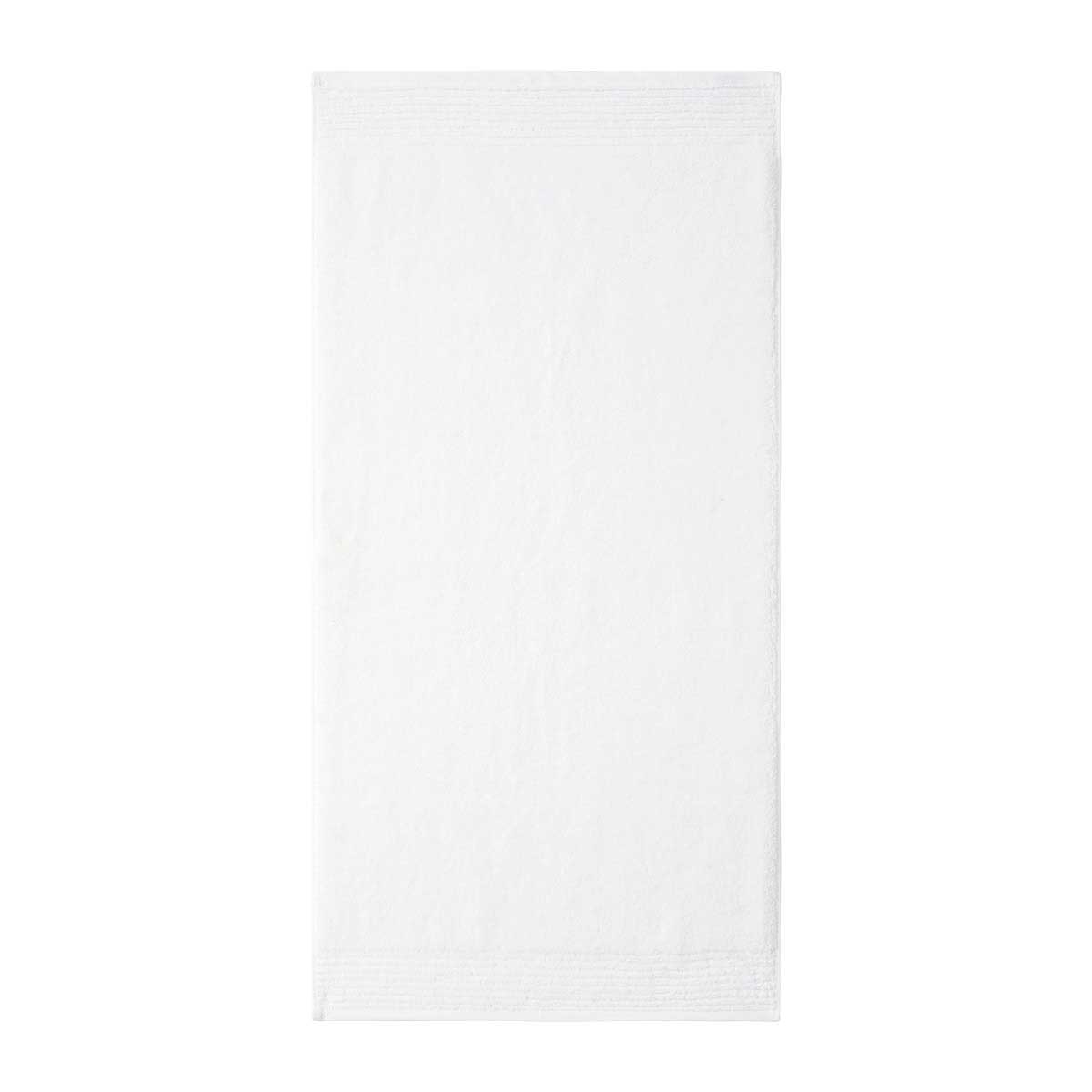 Serviette de bain en coton blanc 50 x 100 cm