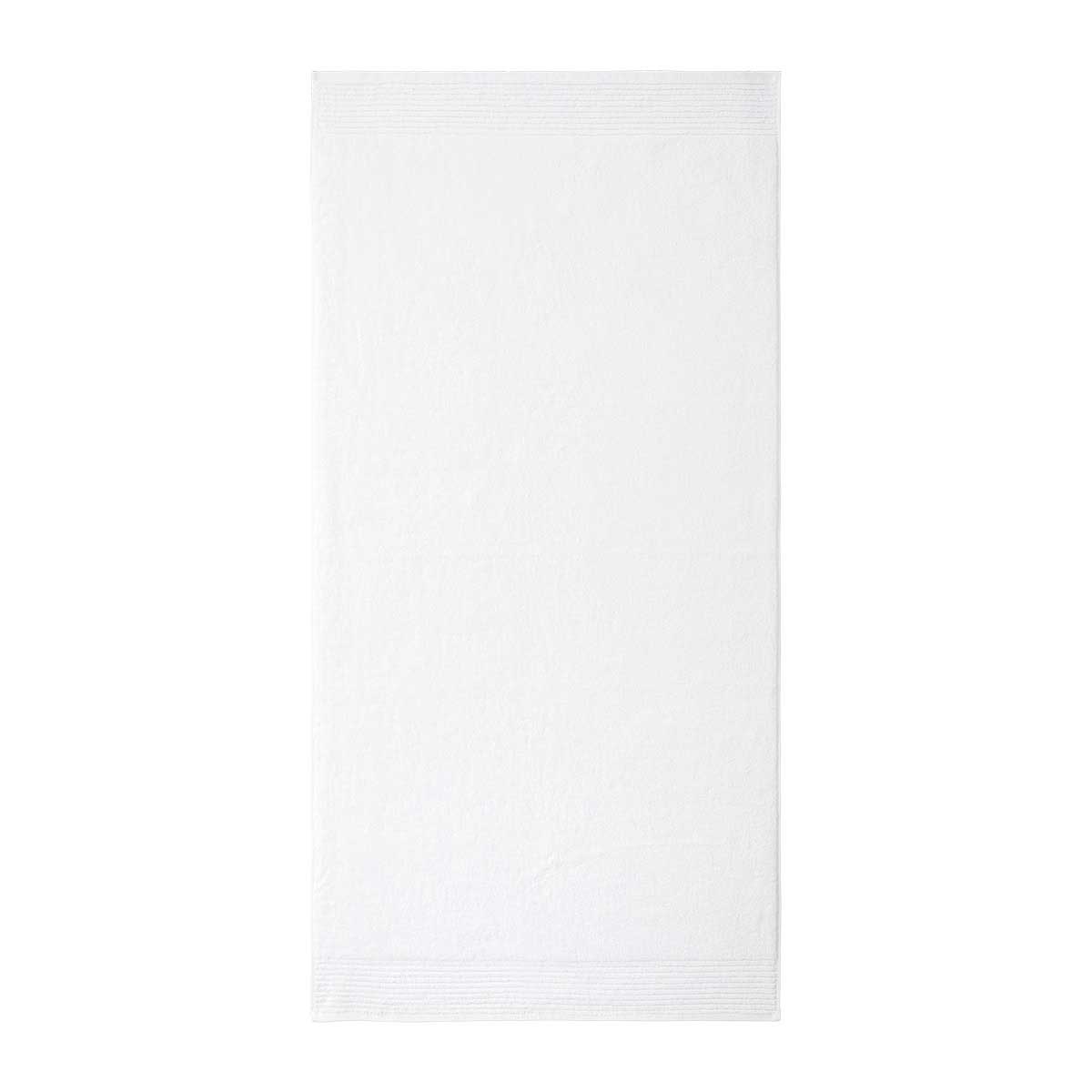 Serviette de bain en coton blanc 70 x 140 cm