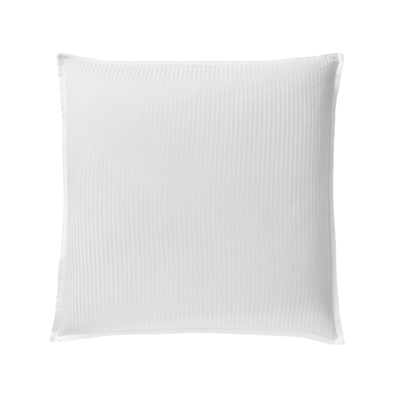 Taie d'oreiller carrée en satin blanc 65x65