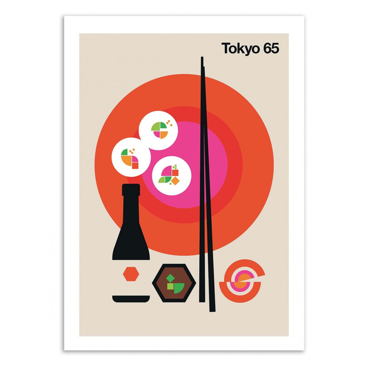 TOKYO 65 - Affiche d'art 50 x 70 cm