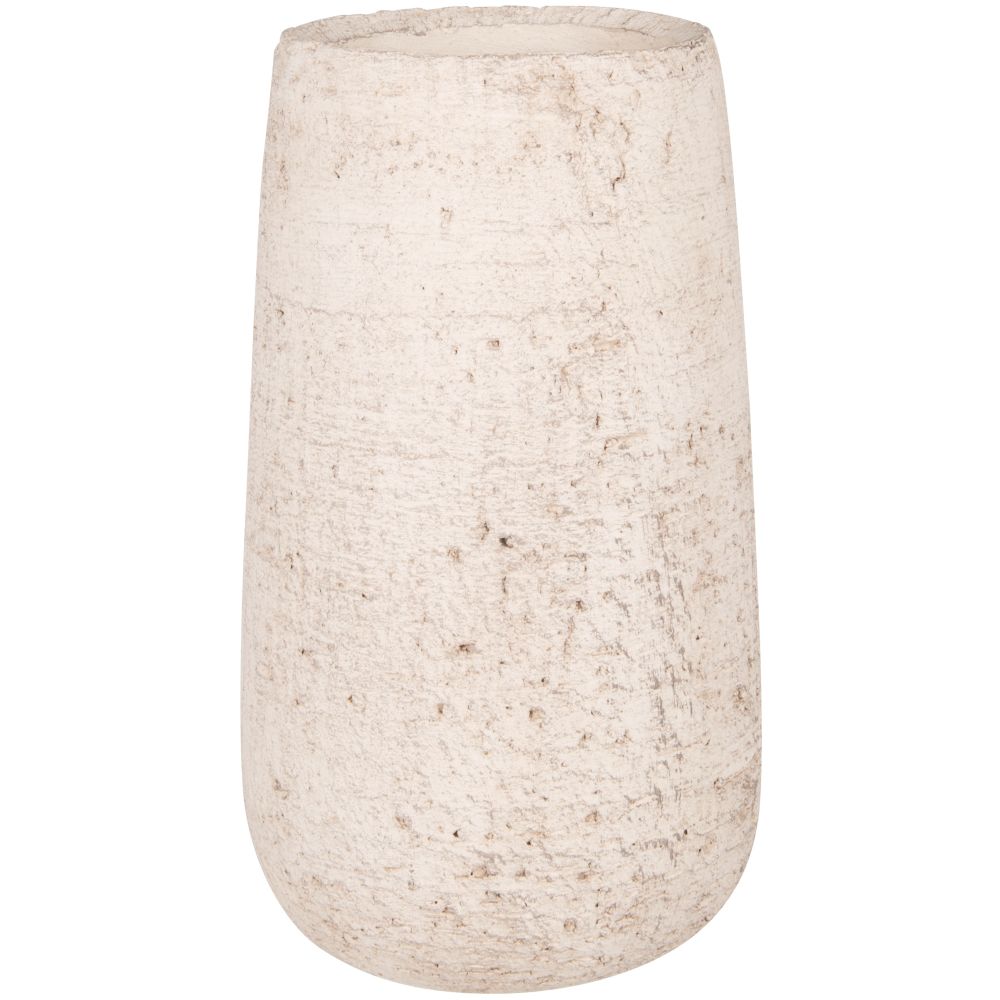 Vase en terre cuite gris chiné H25