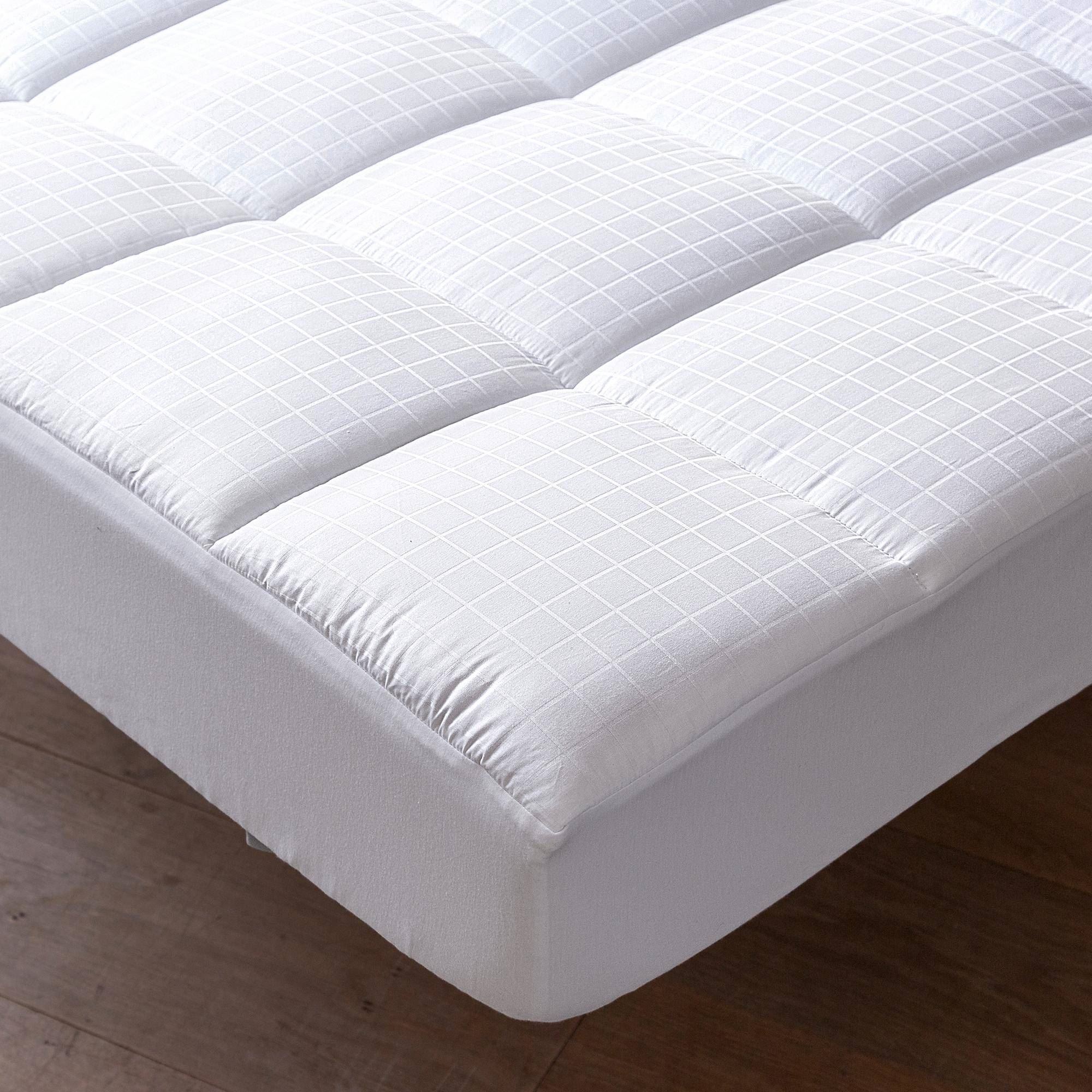 Surmatelas confort 160x200 blanc en coton
