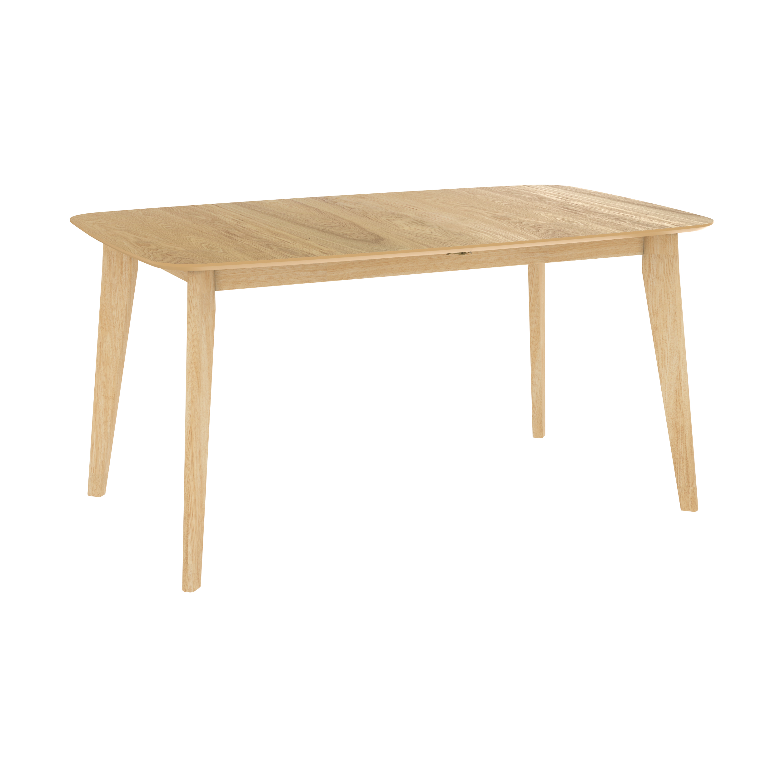 Table rectangulaire 4/6 personnes extensible en bois clair 150/180 cm