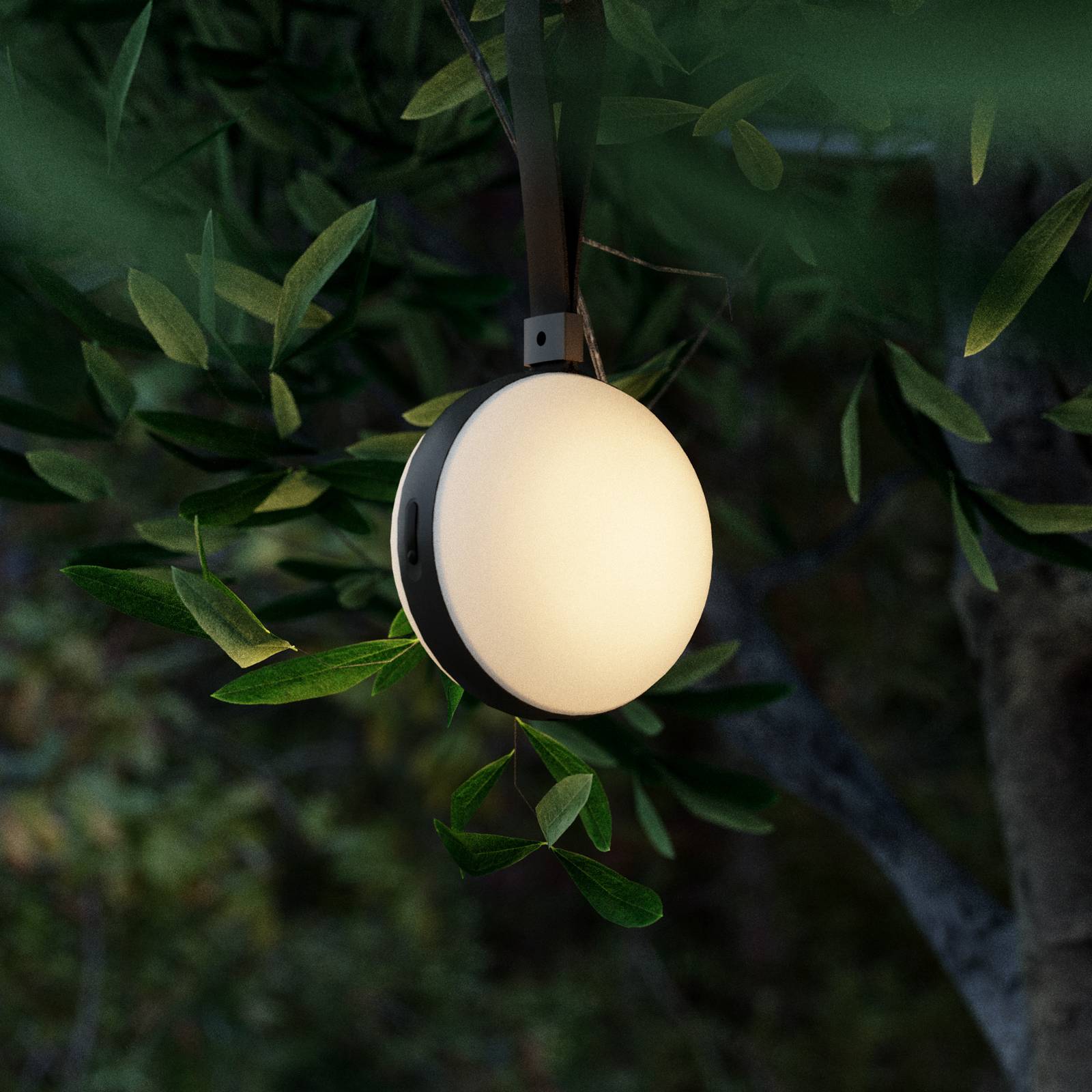 Nordlux Luminaire d'extérieur LED Bring to go Ø 12 cm blanc/noir