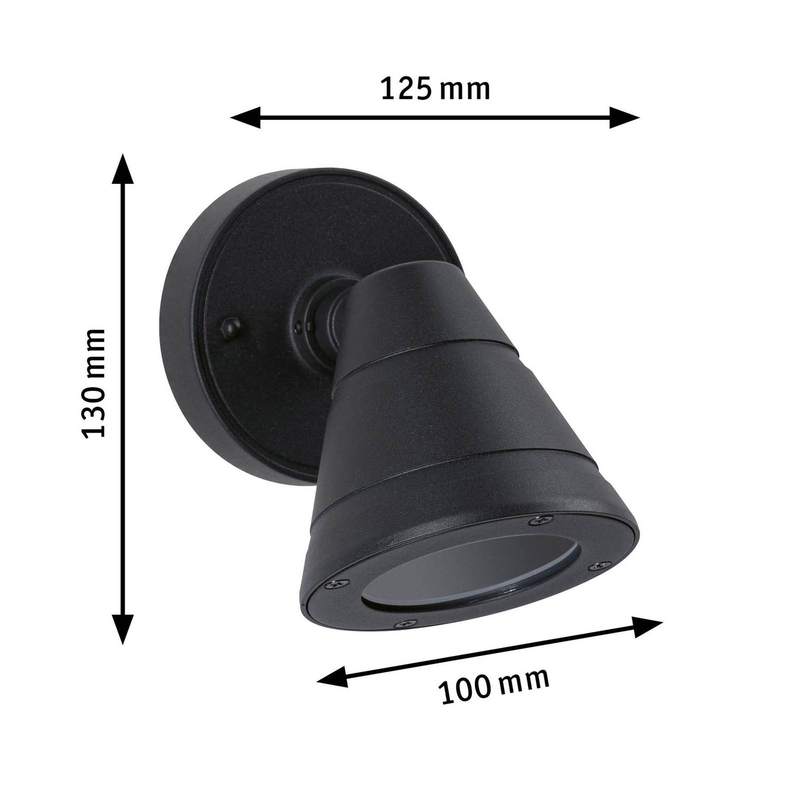 Paulmann Trian applique extérieur GU10 orientable