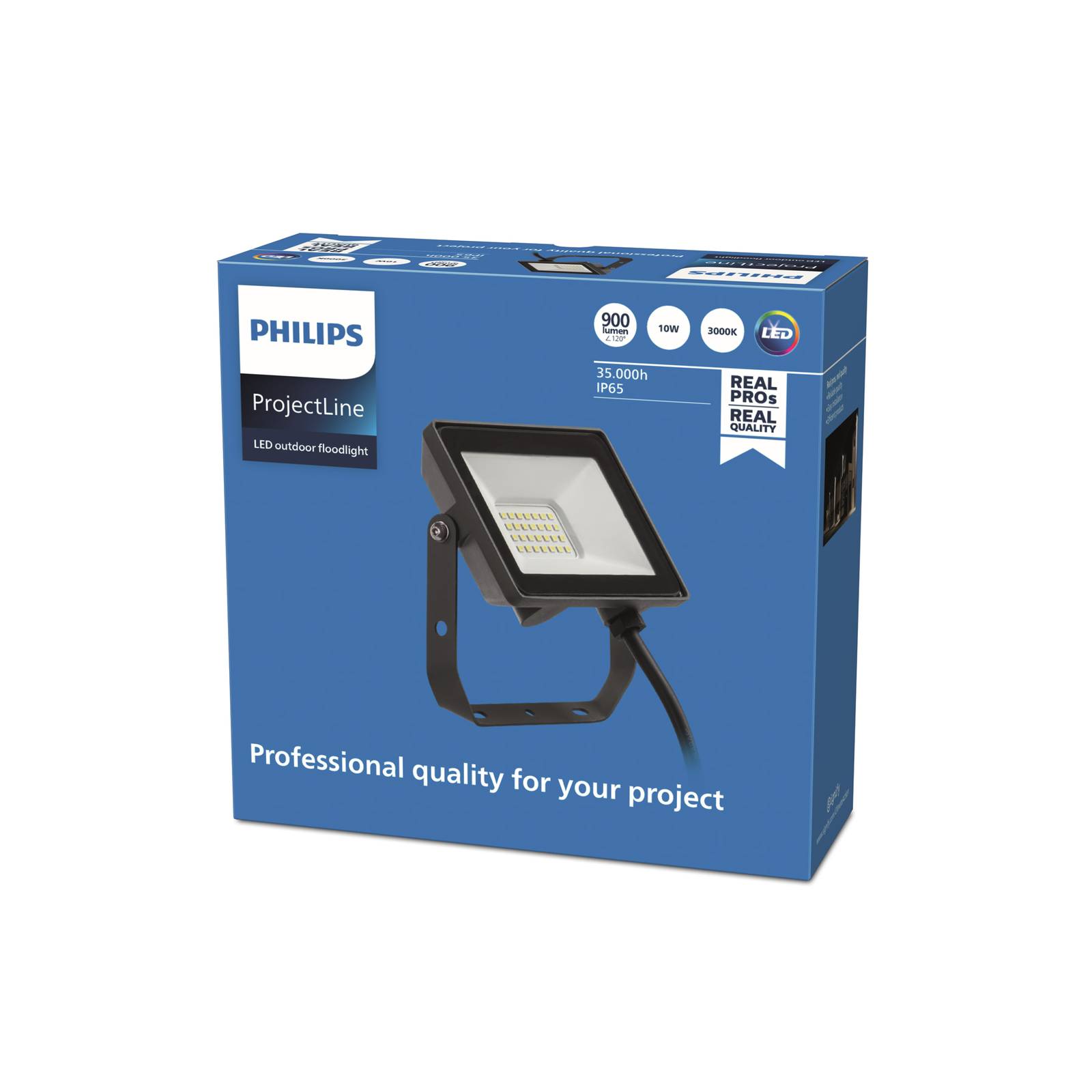 Philips ProjectLine Projecteur d’extérieur LED 3.000K 10W Philips ProjectLine Projecteur d'extérieur LED 3.000K 10W