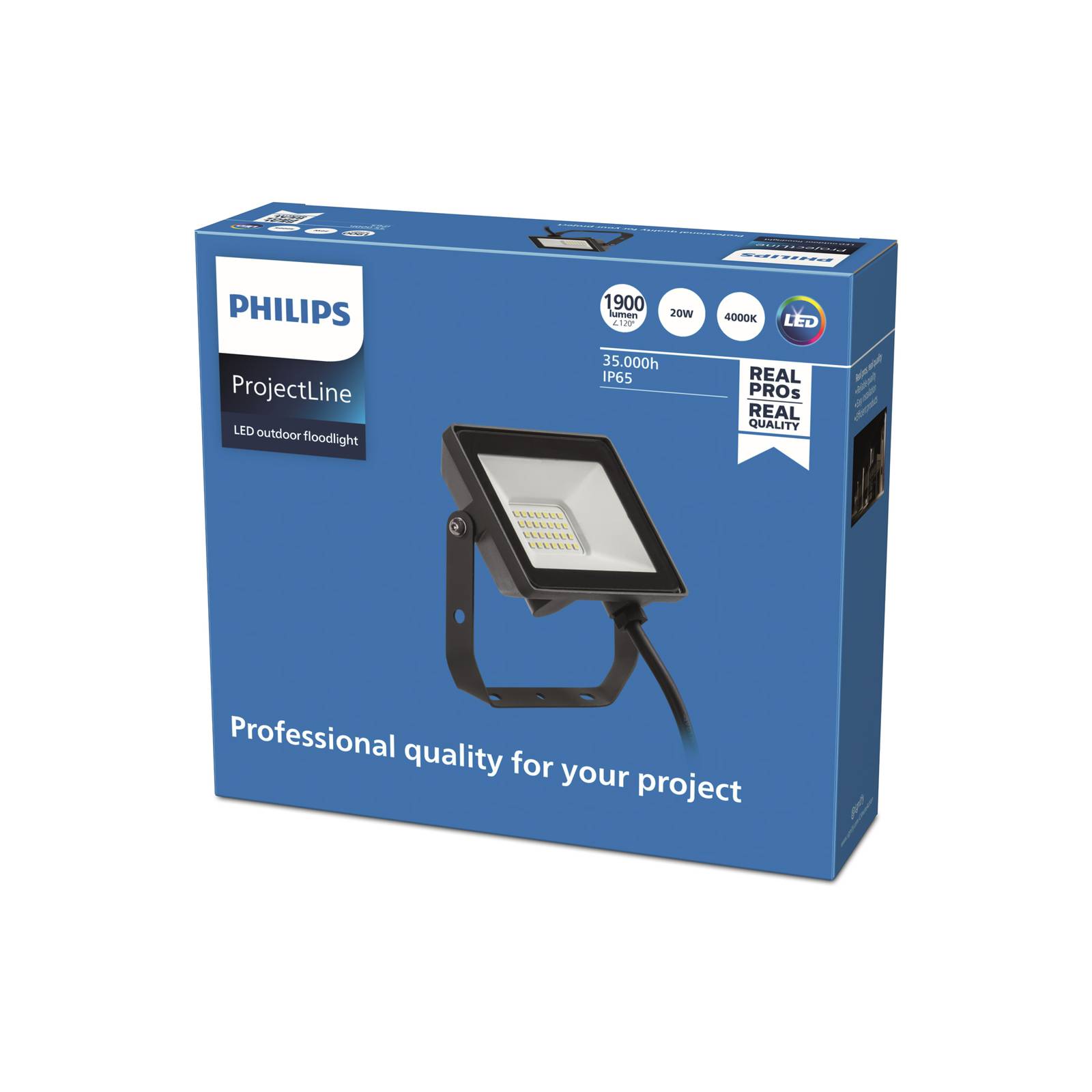 Philips ProjectLine Projecteur d’extérieur LED 4.000K 20W Philips ProjectLine Projecteur d'extérieur LED 4.000K 20W