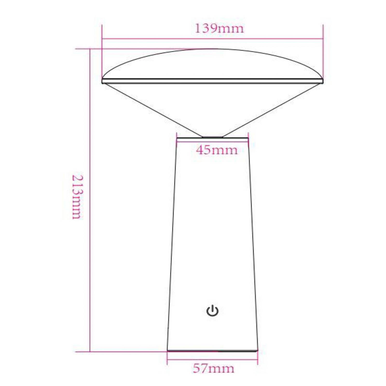 Lucide Lampe d’extérieur LED Jive batterie