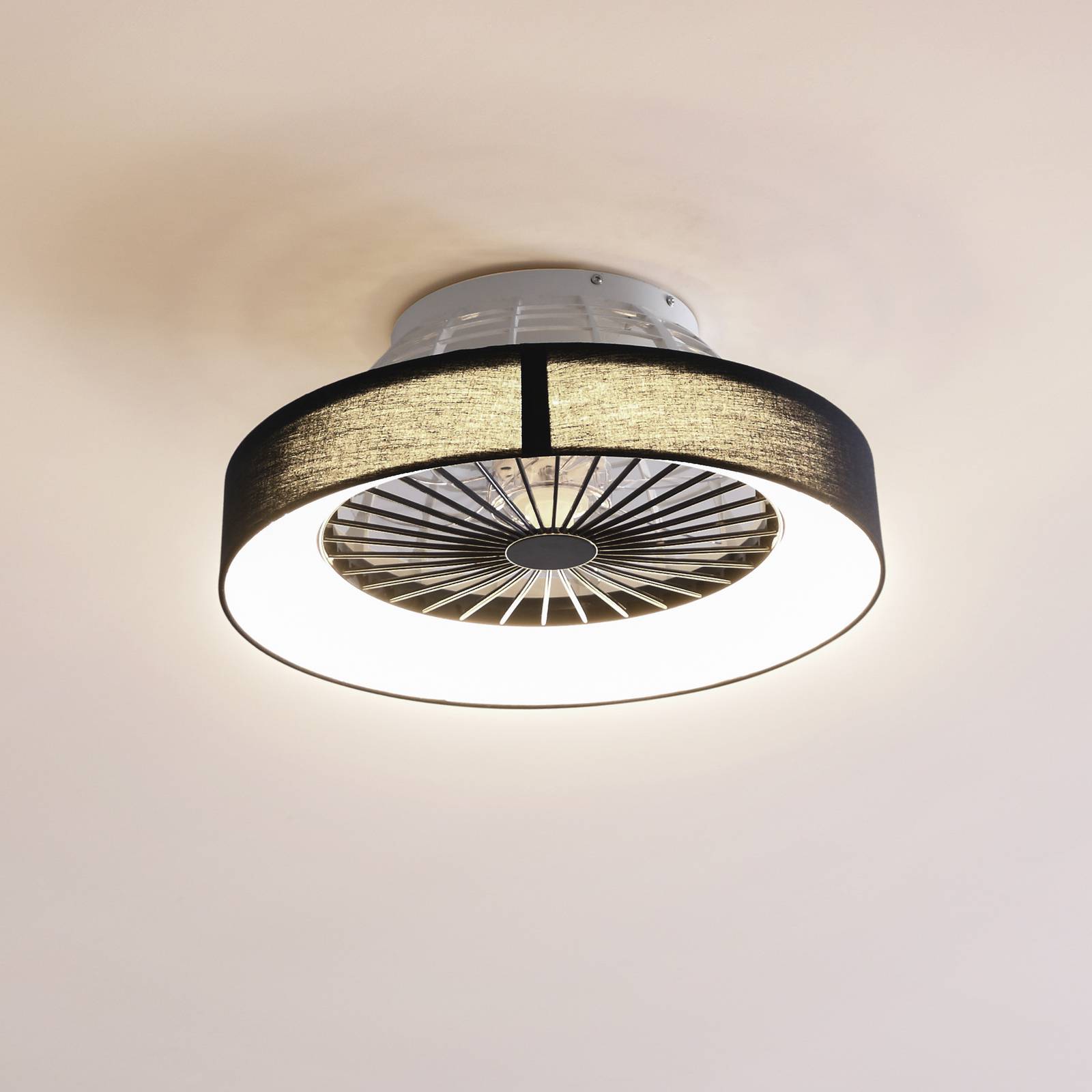Lindby Ventilateur de plafond LED Mace