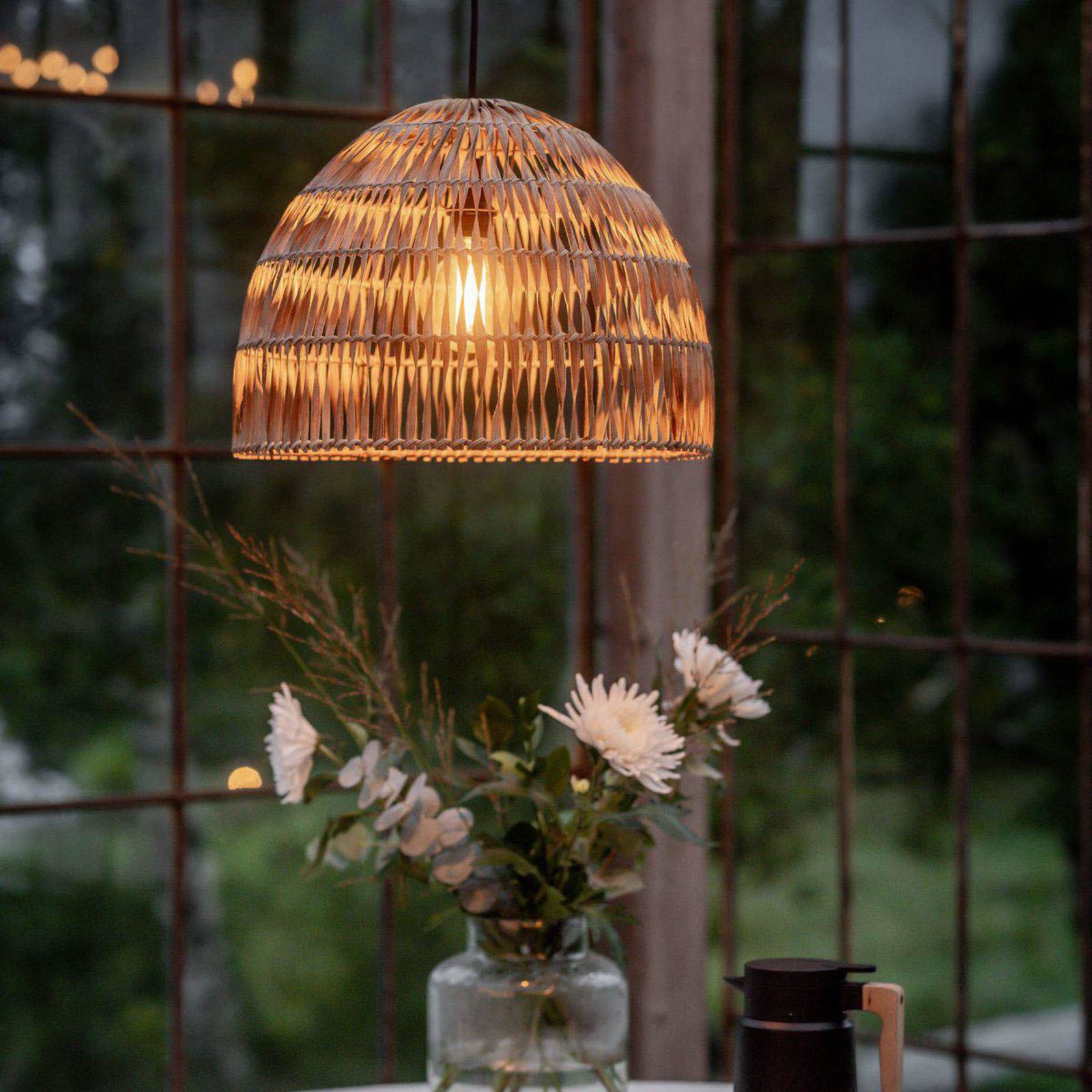 PR Home Suspension d'extérieur Lace en fibres naturelles