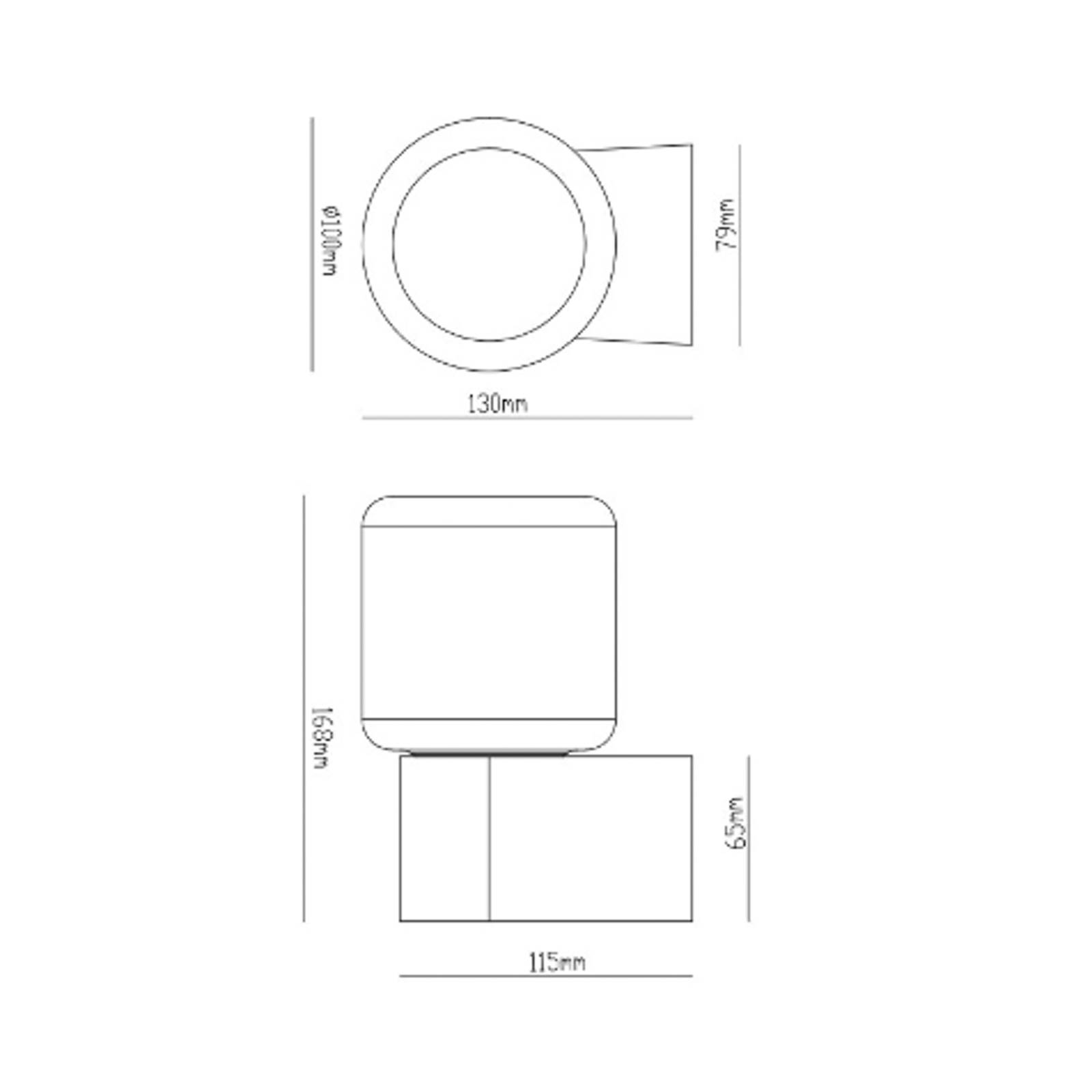Molto Luce applique d'extérieur Lanu Flat