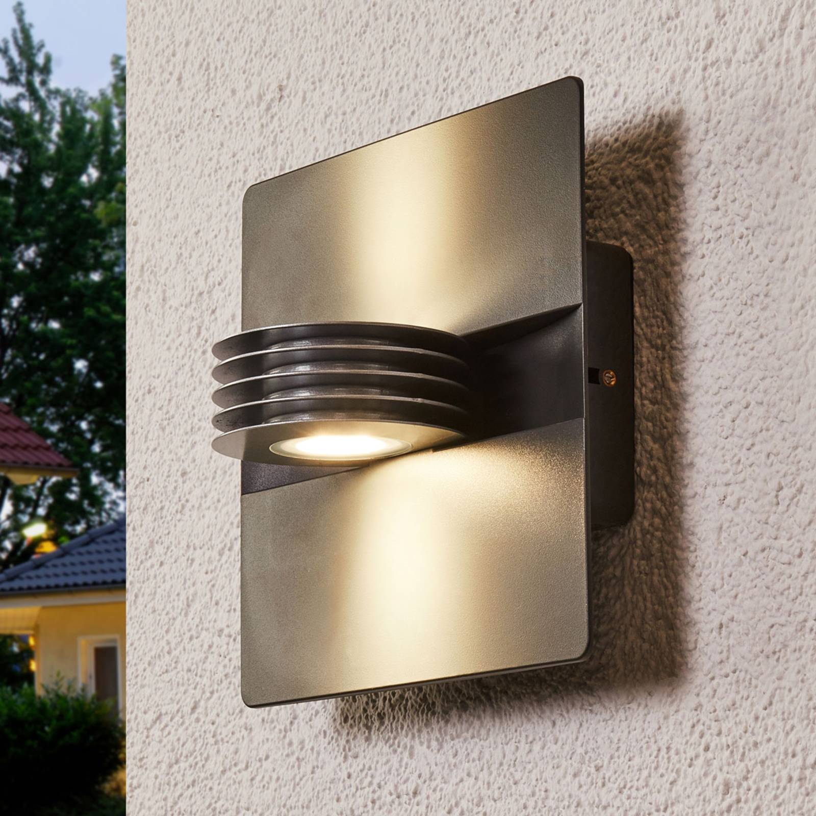 LUTEC Applique d’extérieur LED Split anthracite