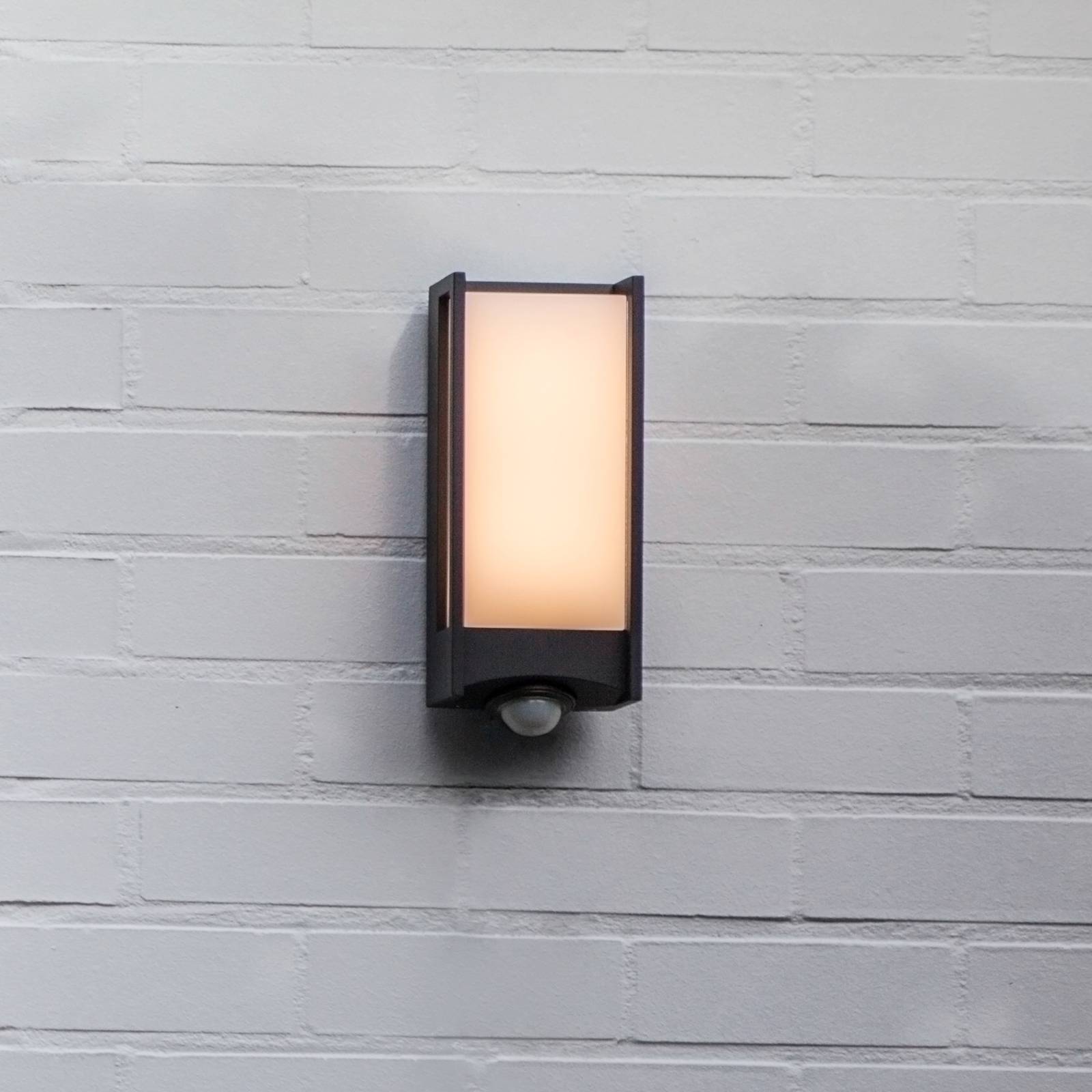 LUTEC Applique d'extérieur LED Qubo avec détecteur