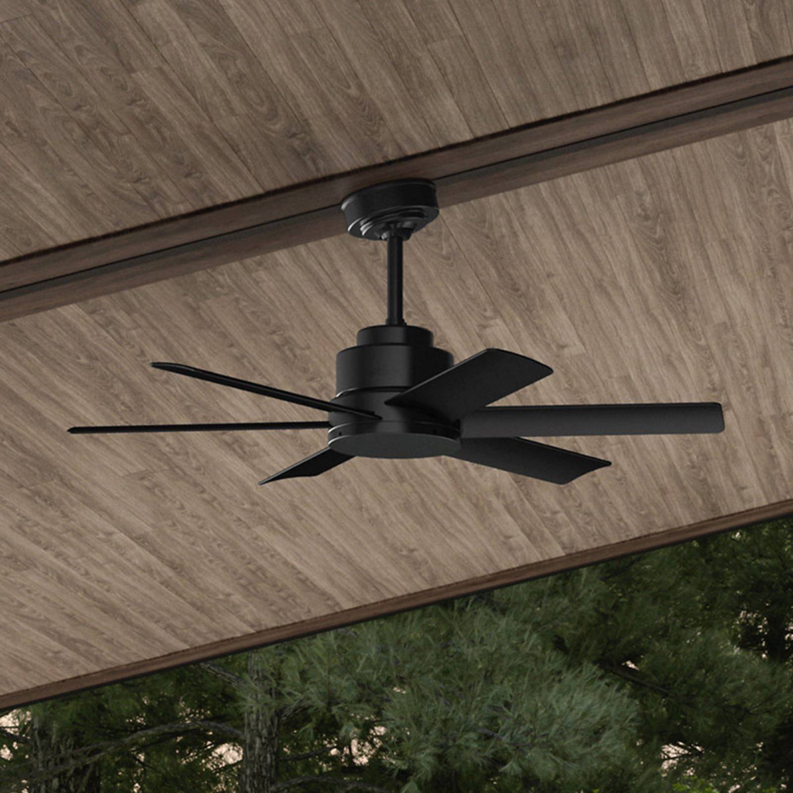 Hunter Kennicott ventilateur de plafond noir mat