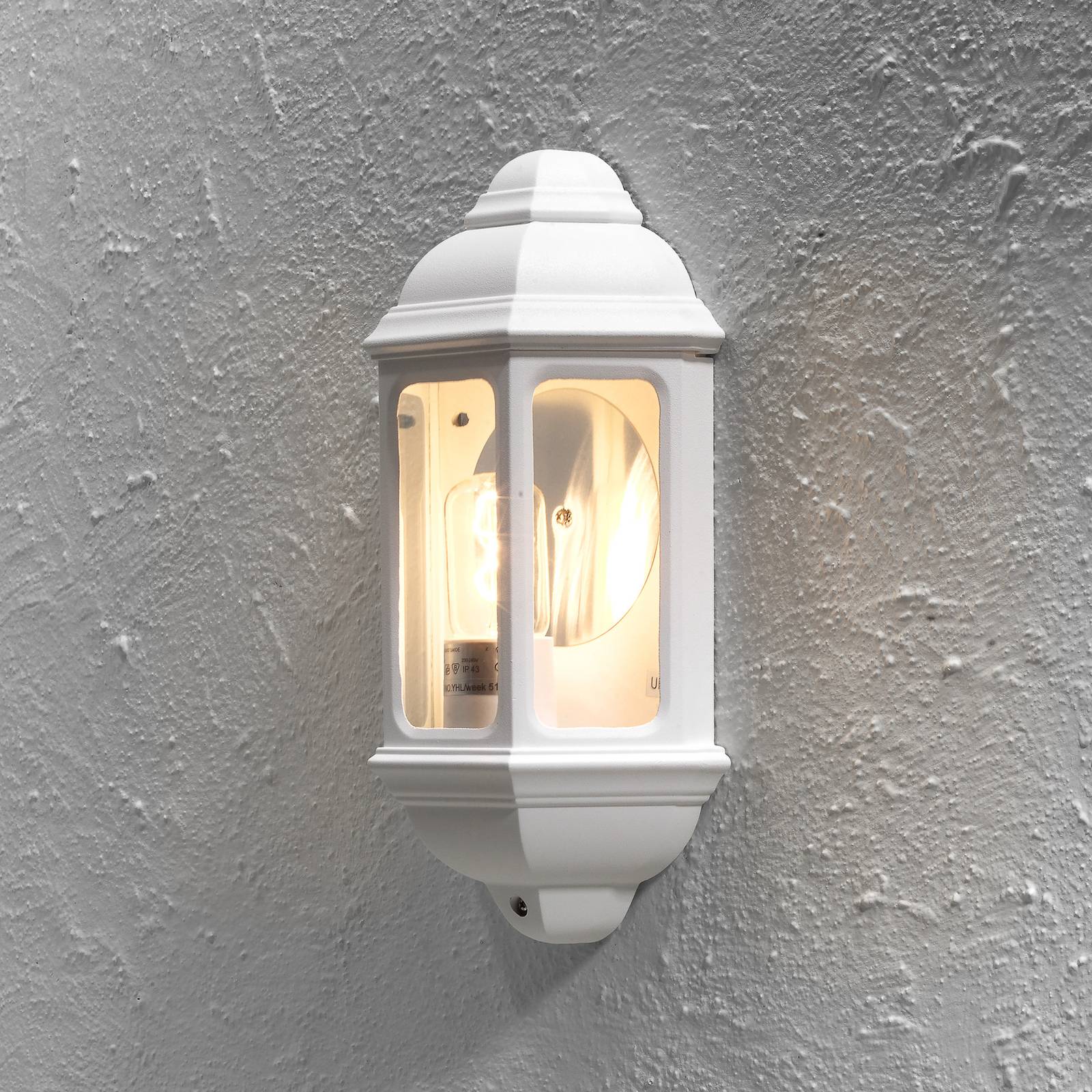 Konstsmide Applique d'extérieur classique CAGLIARI I blanche