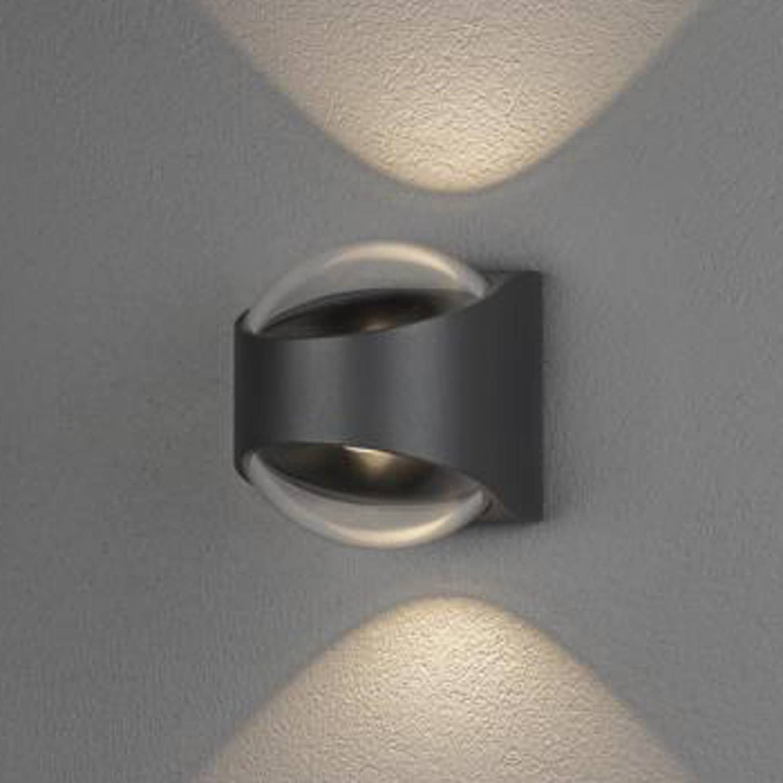 Konstsmide Applique extérieur LED Bitonto 2 lampes anthracite