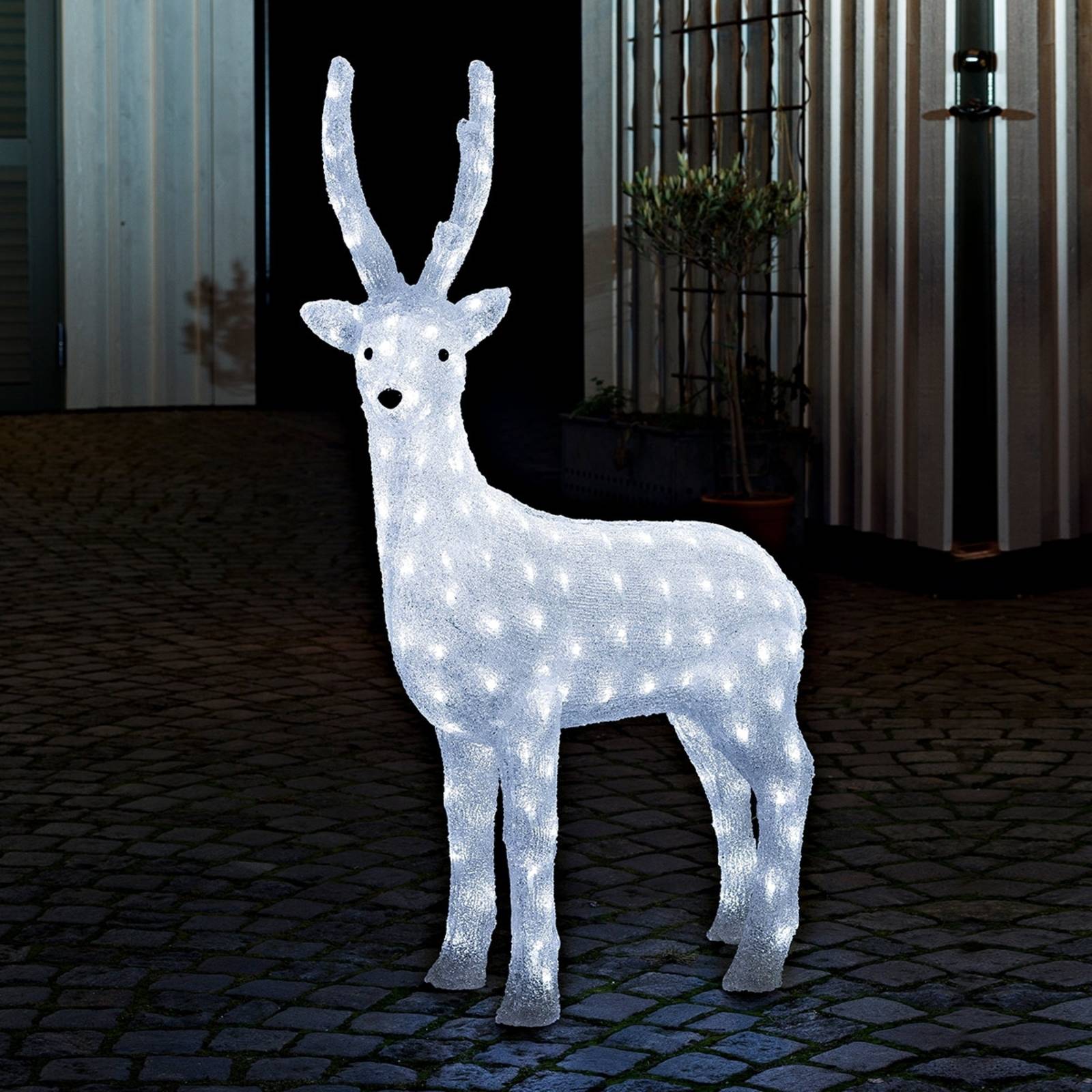 Konstsmide Christmas Renne debout déco extérieure LED transfo extérieur