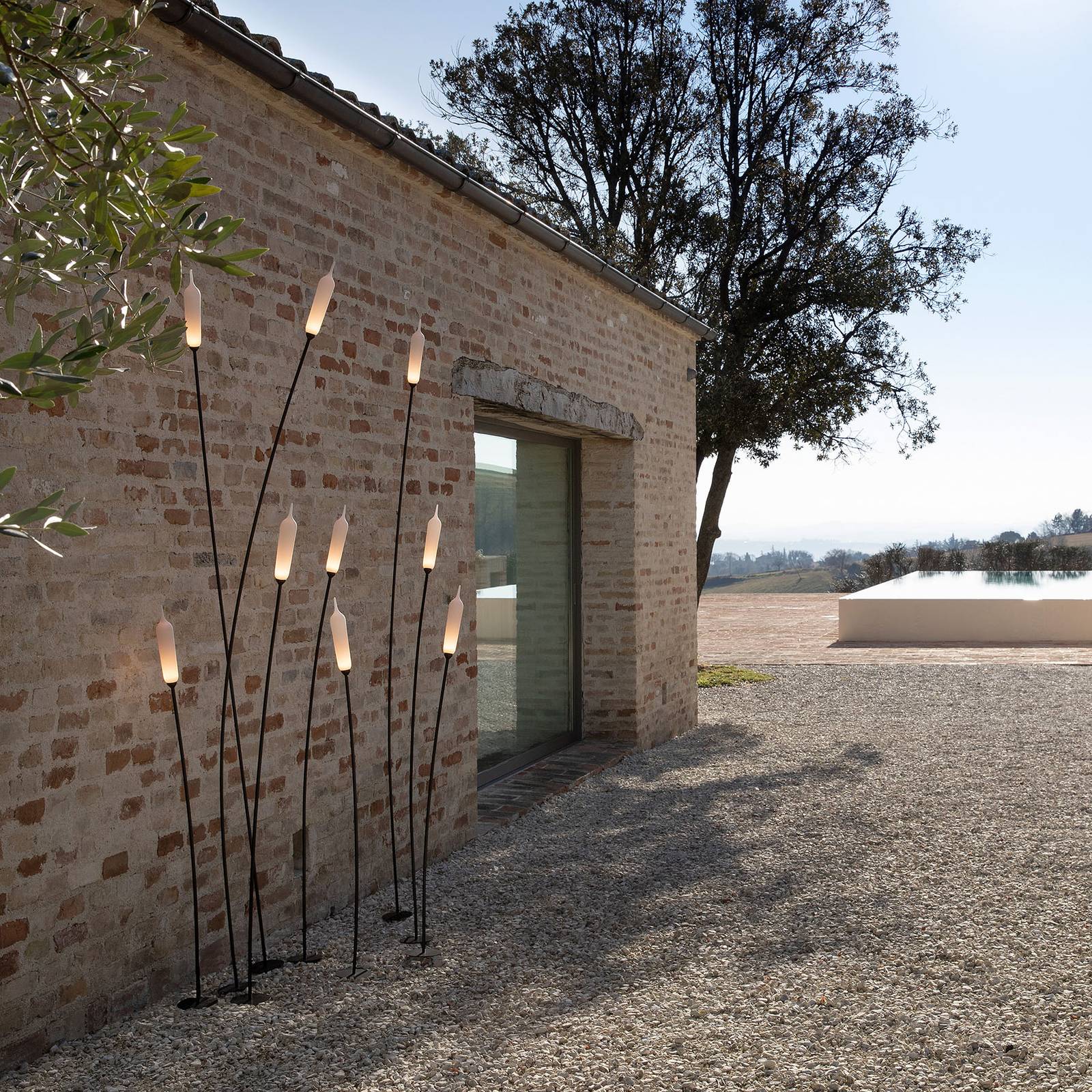 Karman Nilo lampadaire d’extérieur LED