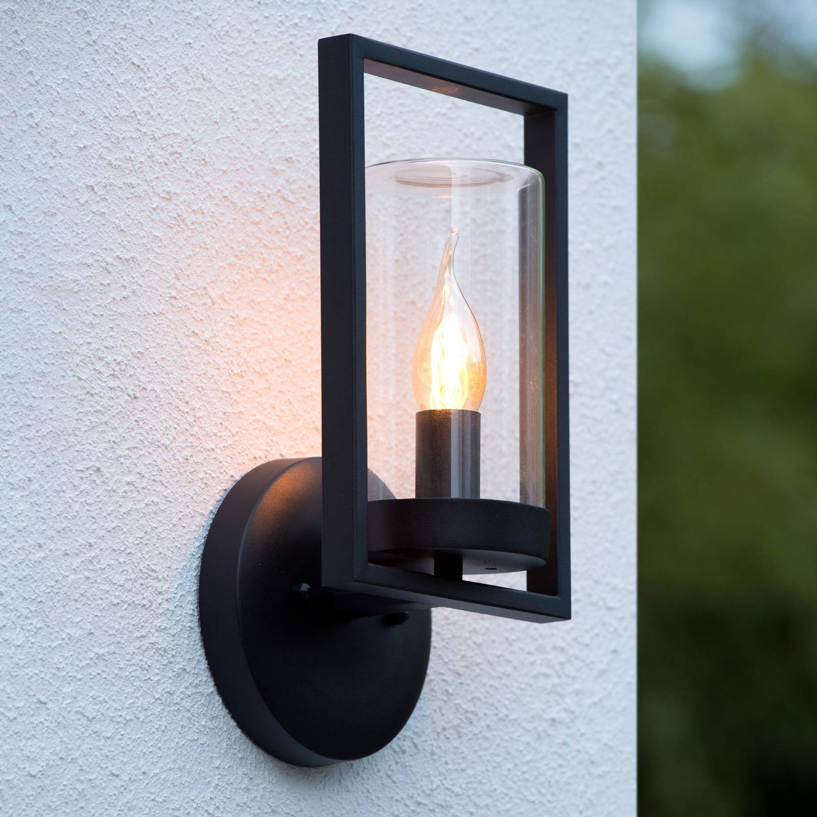 Lucide Applique d'extérieur Nispen avec cadre métallique