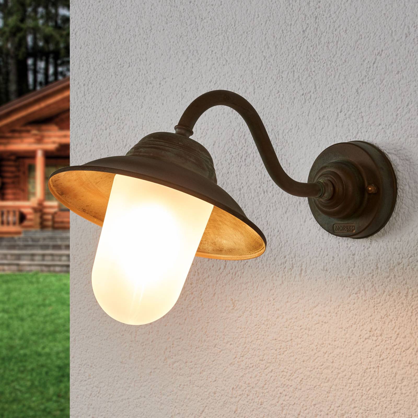 Moretti Luce Applique d'extérieur incurvée Birga