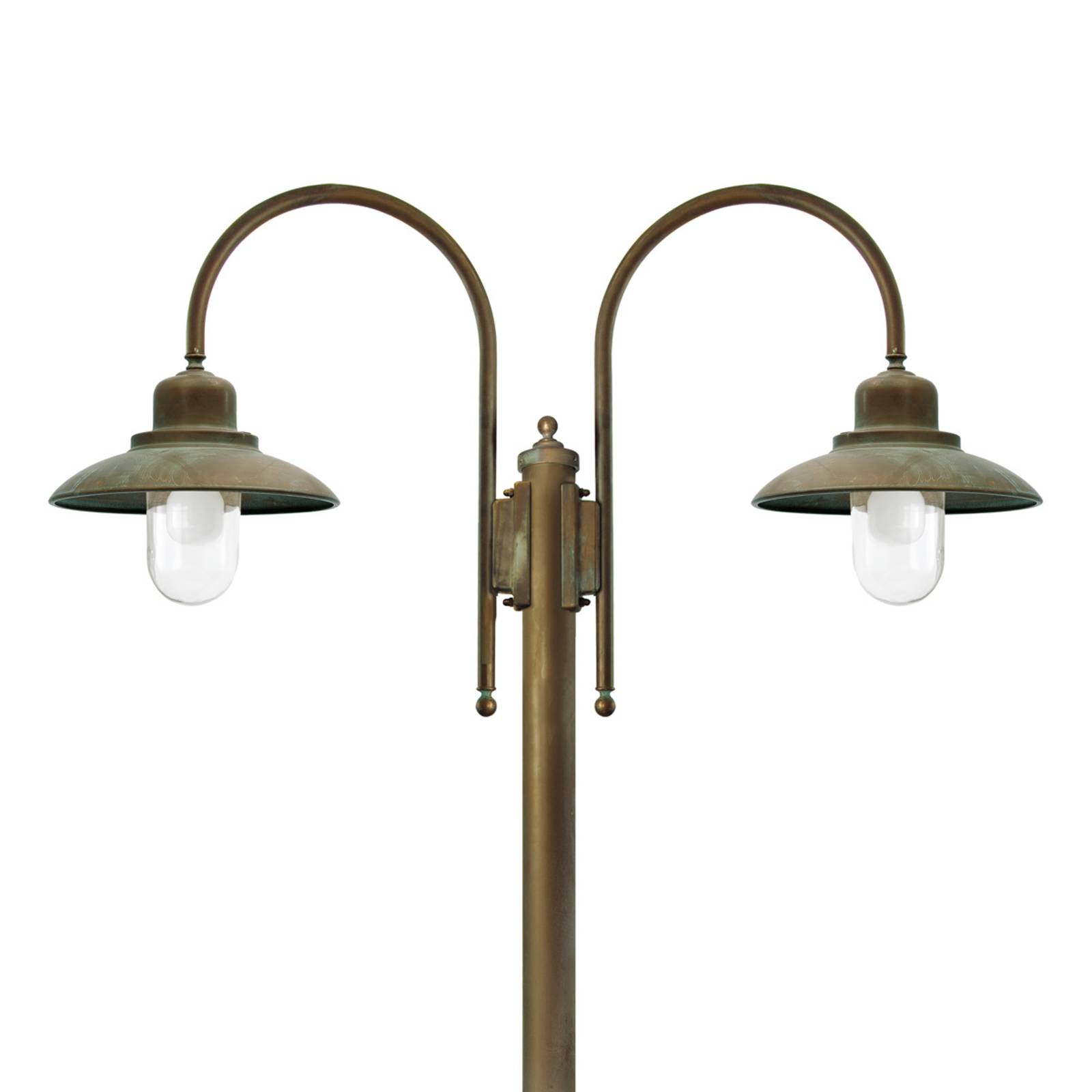 Moretti Luce Lampadaire d'extérieur Casale 270cm à 2 lampes