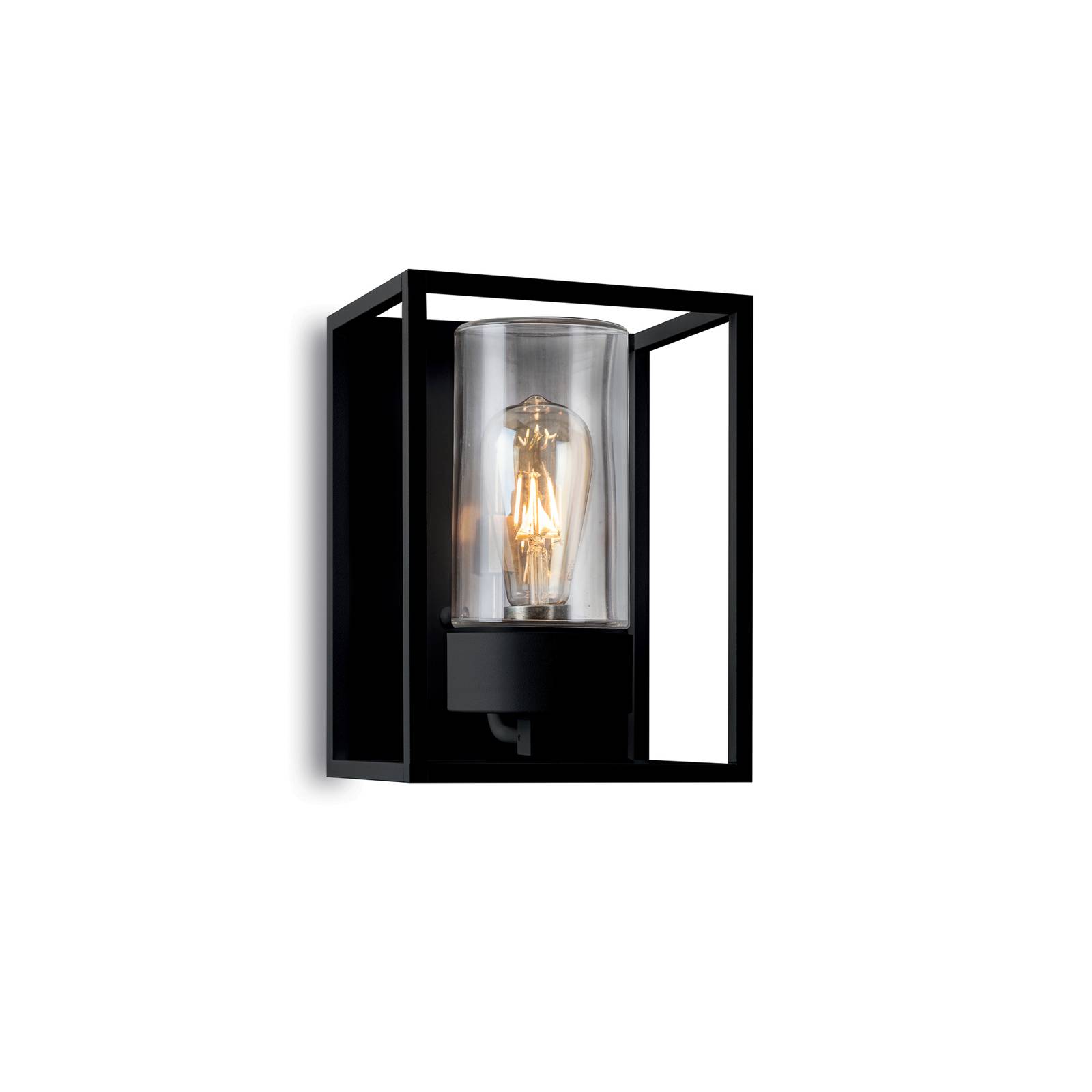 Moretti Luce Applique d'extérieur Cubic³ 3366 noir/transparent