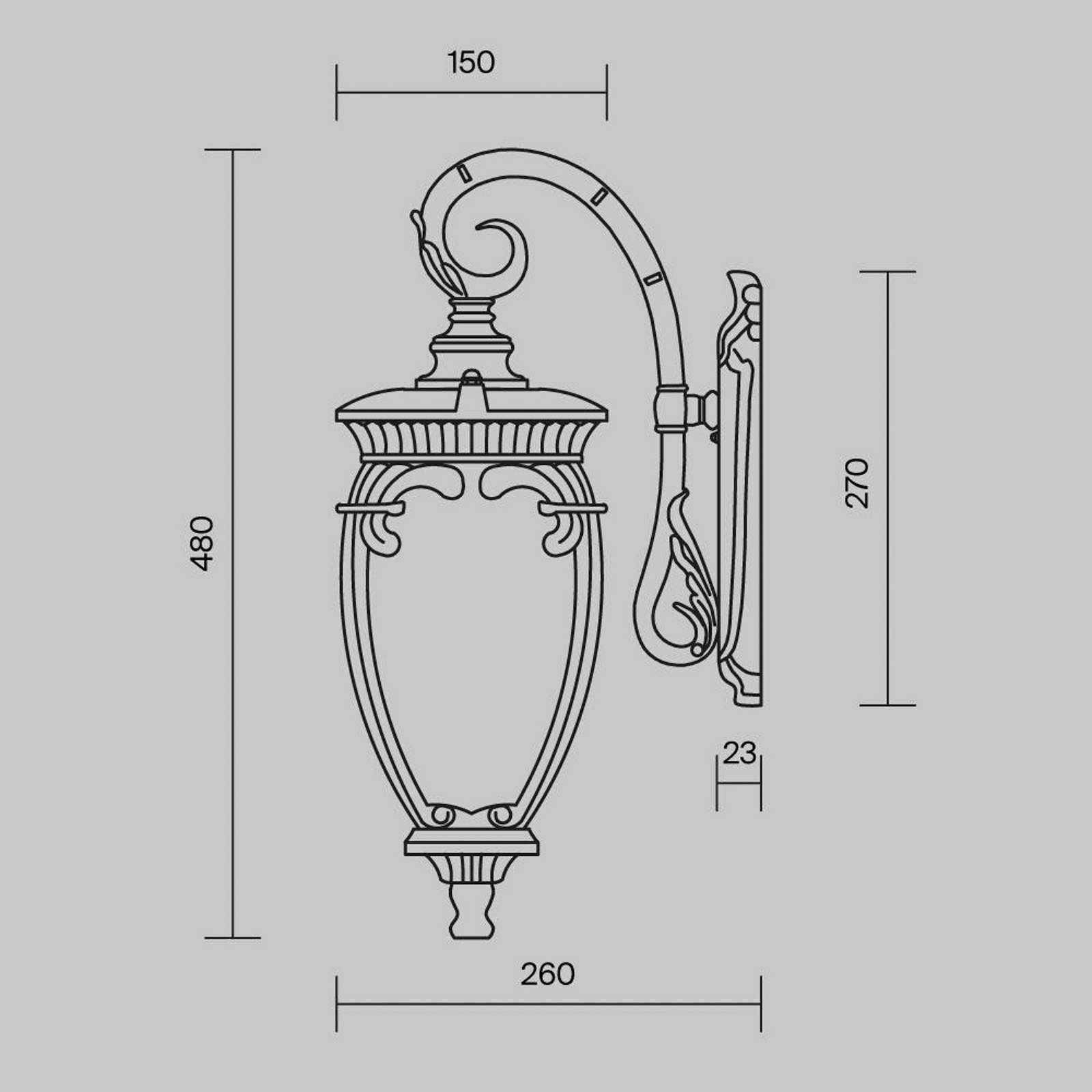 Maytoni Fleur applique d’extérieur