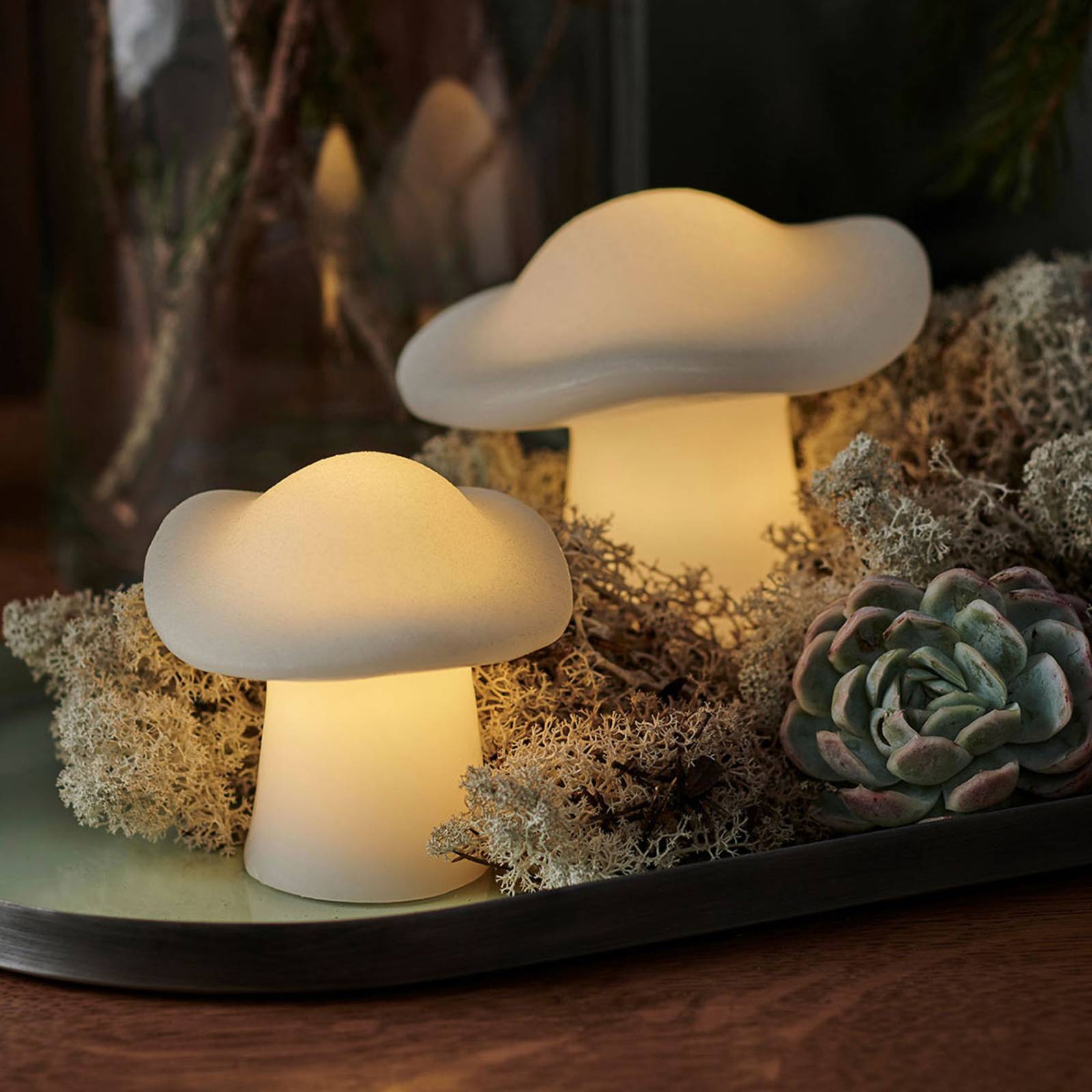 Sirius Lampe décorative LED Mushroom lot de 2