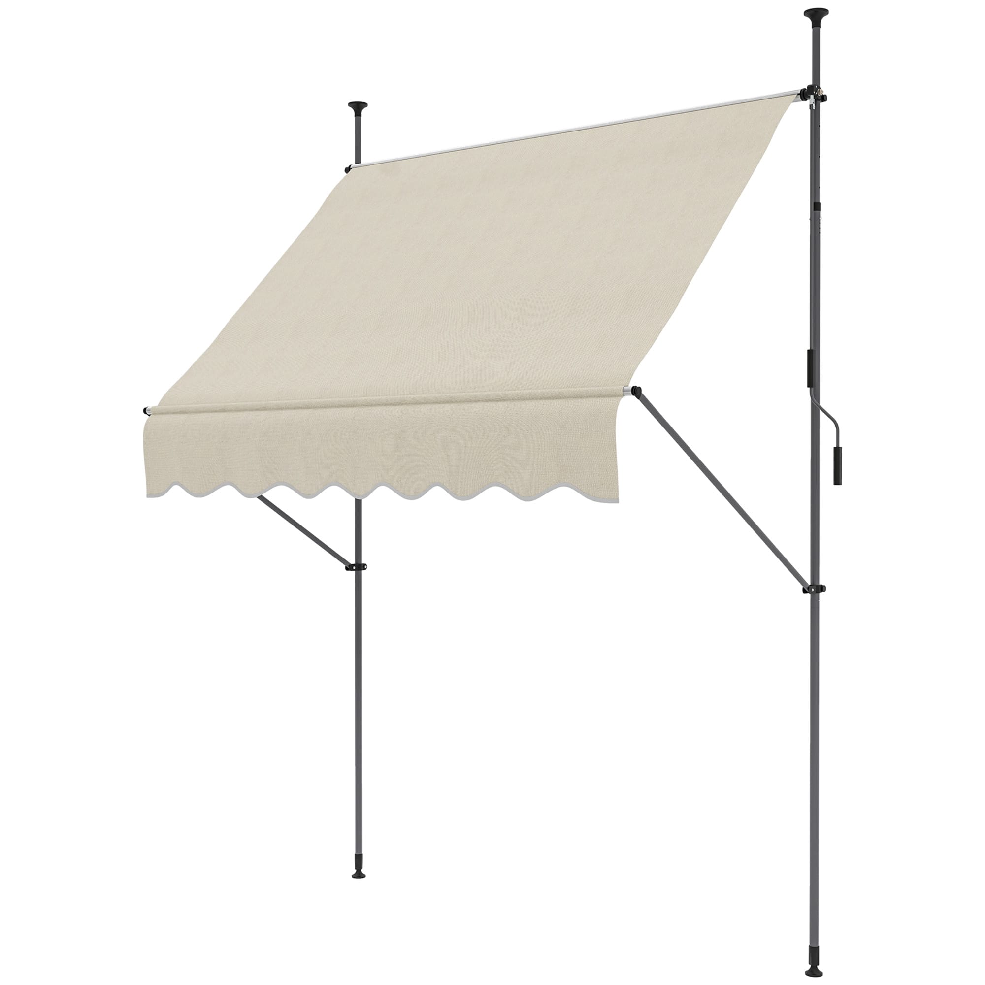 Outsunny Store banne autoportant manuel rétractable 2L x 1