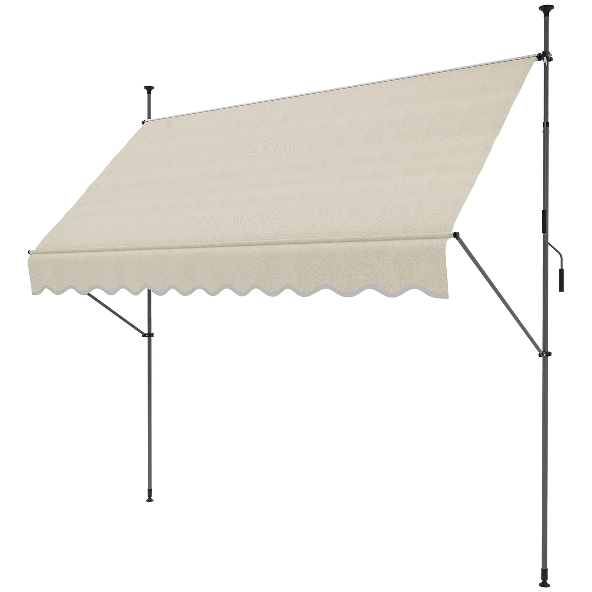 Outsunny Store banne autoportant manuel rétractable 3L x 1