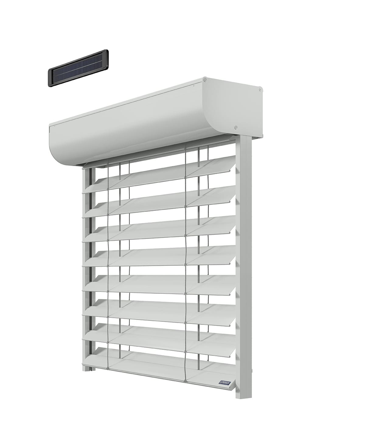 Brise Soleil Orientable Rénovation - BSO Lames PX90Z Motorisation Radio Solaire avec télécommande