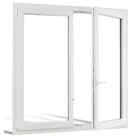 Fenêtre Pvc - 2 Vantaux ouverture à la française - Blanc - Double Vitrage - Le Roi de la Fenêtre