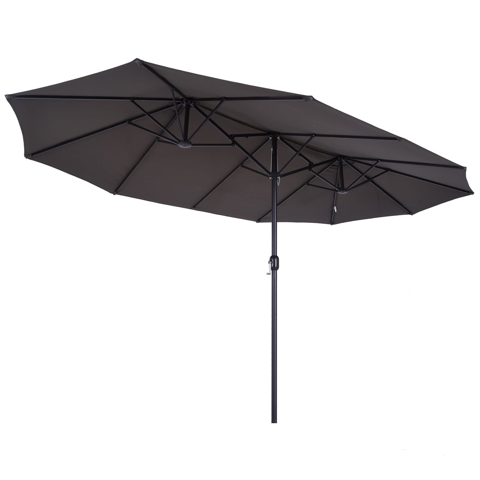 Outsunny Parasol de jardin XXL parasol grande taille 4