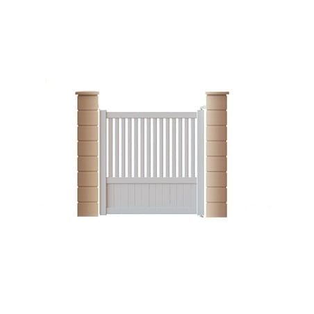 Portillon PVC battant modèle BUTTES CHAUMONT 1 avec pose