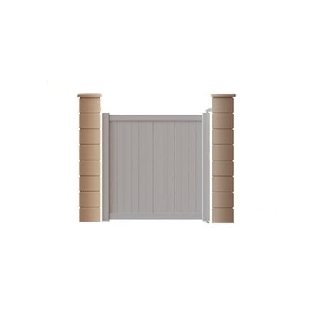 Portillon PVC battant modèle PRE CATELAN 1 avec pose