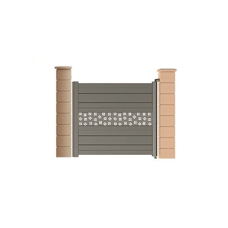 Portillon ALU modèle MAGENTA 2 avec pose