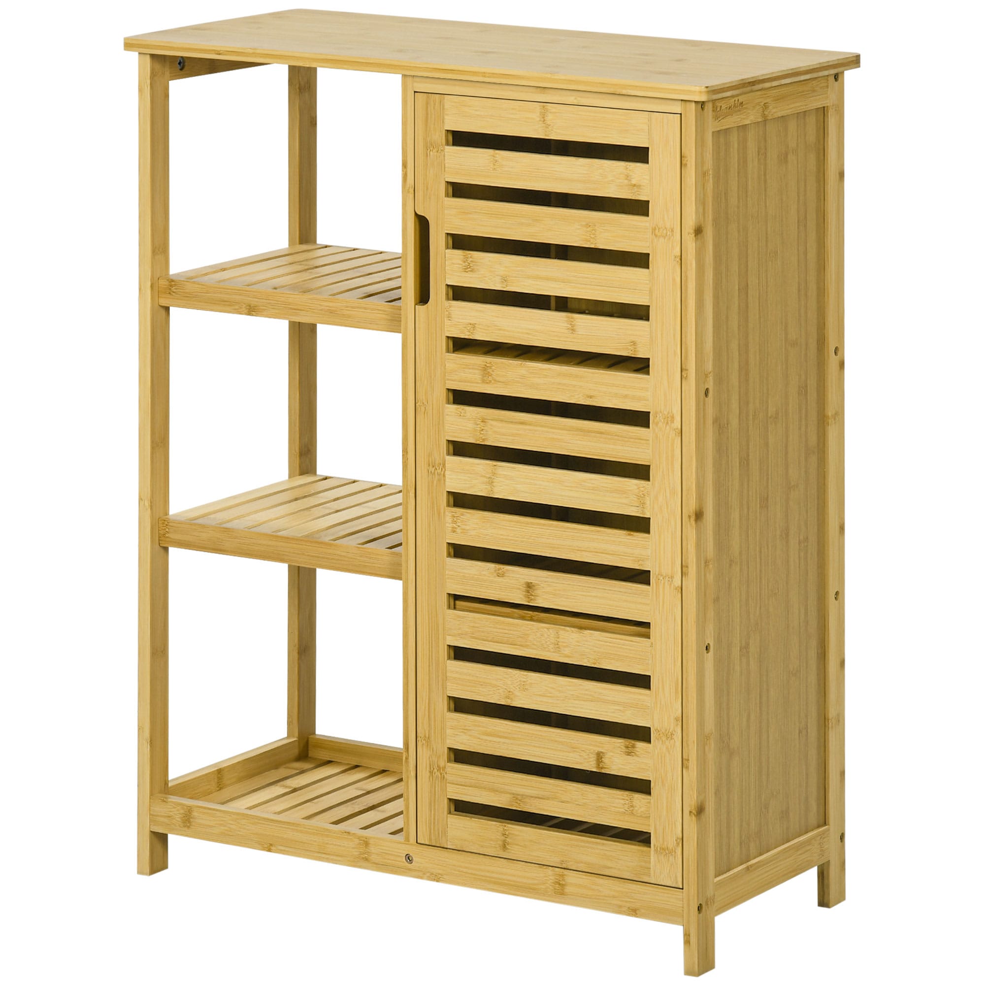 kleankin Armoire de salle de bain en bambou
