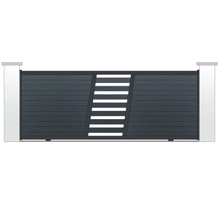 Portail ALU coulissant modèle MURCIA 4