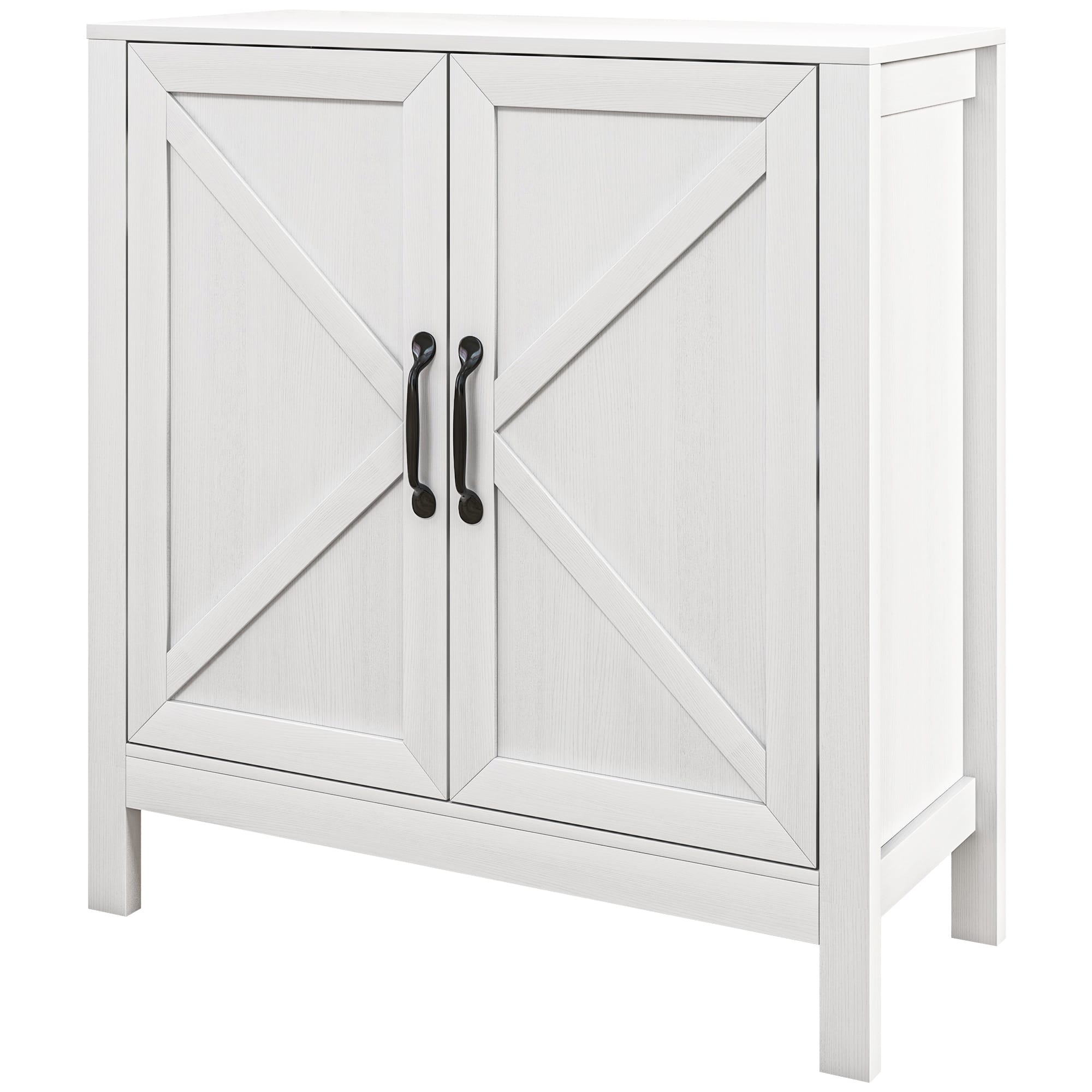 HOMCOM Meuble de rangement buffet avec 2 portes et étagère réglable en hauteur HOMCOM Meuble de rangement buffet avec 2 portes et étagère réglable en hauteur