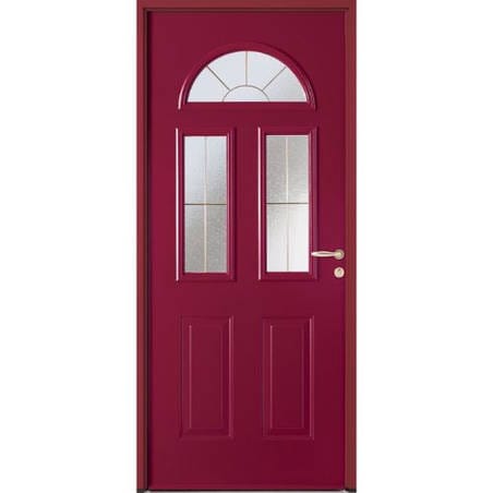 Porte d'entrée tiercée ACIER modèle MARCO avec semi fixe de 400 mm