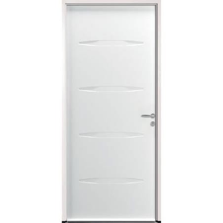 Porte d'entrée ACIER modèle FLAVIO dimensions standard L 80 cm x H 215 cm