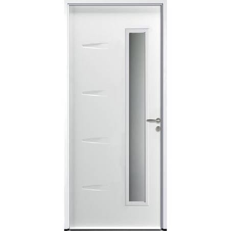 Porte d'entrée ACIER modèle HUGO dimensions standard L 100 cm x H 215 cm