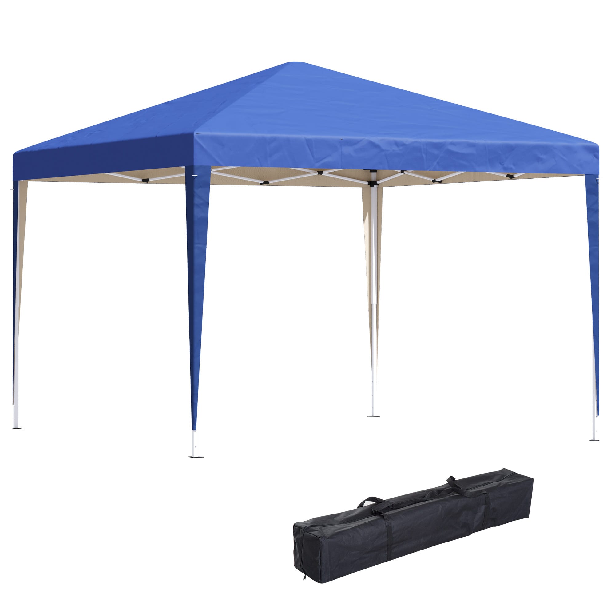 Outsunny Tonnelle pop-up Barnum de Jardin Pliant Anti-UV + Sac de Transport Acier Oxford 3 x 3 x 2